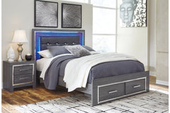 Lodanna Queen Panel Bed with 2 Storage Drawers - B214B3