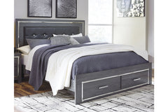 Lodanna King Panel Bed with 2 Storage Drawers - B214B11