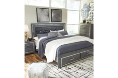 Lodanna King Panel Bed with 2 Storage Drawers - B214B11