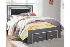 Lodanna Full Panel Bed with 2 Storage Drawers - B214B5