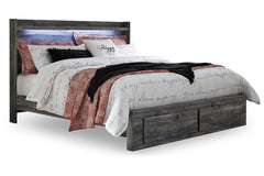 Baystorm King Panel Bed with 2 Storage Drawers - B221B12