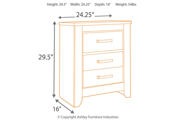 Zelen Nightstand - B248-92