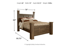 Juararo Queen Poster Bed - B251B3