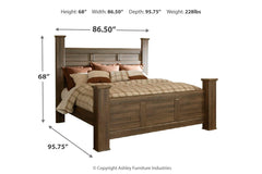 Juararo California King Poster Bed - B251B12