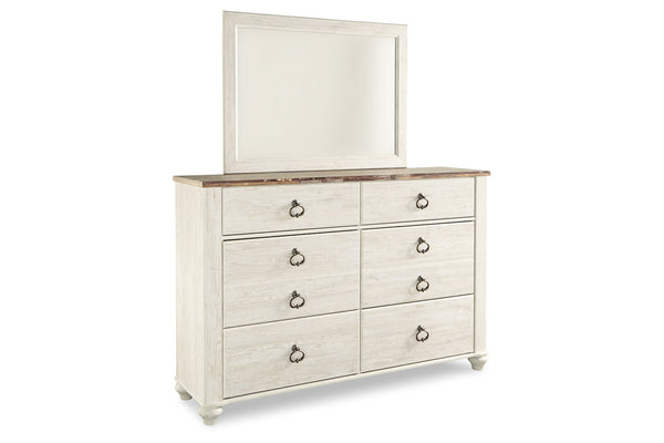 Willowton Dresser and Mirror - B267B1