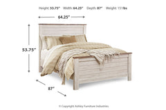 Willowton Queen Panel Bed - B267B8
