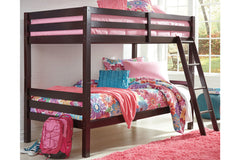 Halanton Twin over Twin Bunk Bed with Ladder - B328-59