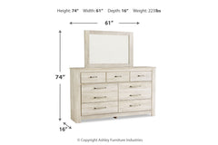 Bellaby Dresser and Mirror - B331B1