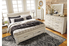 Bellaby King Platform Bed with 2 Storage Drawers - B331B9