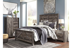 Wynnlow Queen Crossbuck Panel Bed - B440B9