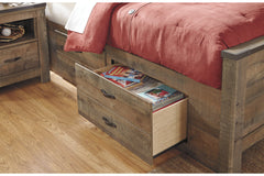 Trinell Full Bookcase Bed with 2 Storage Drawers - B446B16