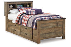 Trinell Twin Bookcase Bed with 2 Storage Drawers - B446B17