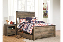 Trinell Full Panel Bed with 1 Large Storage Drawer - B446B9