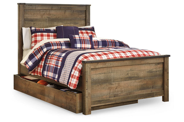 Trinell Full Panel Bed with 1 Large Storage Drawer - B446B9