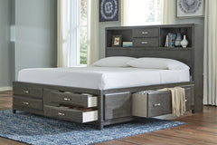 Caitbrook King Storage Bed with 8 Drawers - B476B6