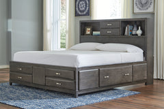 Caitbrook King Storage Bed with 8 Drawers - B476B6