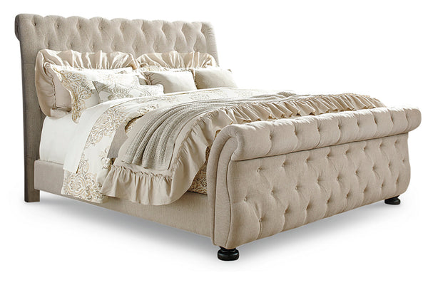 Willenburg Queen Upholstered Sleigh Bed - B643B3