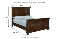 Porter Queen Panel Bed - B697B2