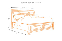 Porter California King Sleigh Bed - B697B17