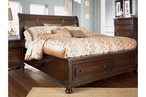 Porter King Sleigh Bed - B697B16