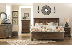 Flynnter Queen Panel Bed with 2 Storage Drawers - B719B13