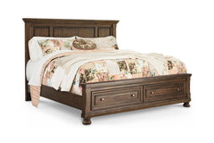 Flynnter California King Panel Bed with 2 Storage Drawers - B719B15