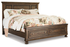 Flynnter King Panel Bed with 2 Storage Drawers - B719B14