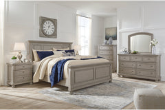 Lettner California King Sleigh Bed with 2 Storage Drawers - B733B9