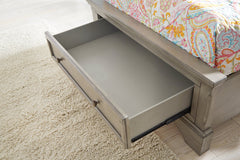 Lettner Twin Sleigh Bed with 1 Storage Drawer - B733B21