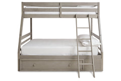 Lettner Twin over Full Bunk Bed with 1 Large Storage Drawer - B733B23