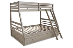 Lettner Twin over Full Bunk Bed with 1 Large Storage Drawer - B733B23