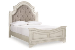 Realyn Queen Upholstered Panel Bed - B743B2