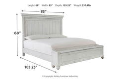 Kanwyn California King Panel Bed with Storage Bench - B777B12