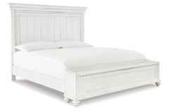 Kanwyn California King Panel Bed with Storage Bench - B777B12