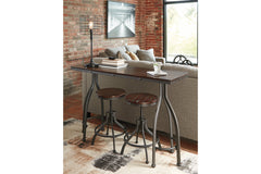 Odium Counter Height Dining Table and Bar Stools (Set of 3) - D284-113