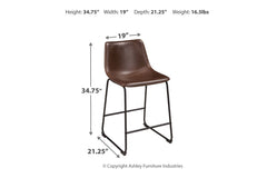 Centiar Counter Height Bar Stool - D372-124
