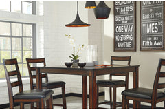 Coviar Counter Height Dining Table and Bar Stools (Set of 5) - D385-223