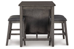 Caitbrook Counter Height Dining Table and Bar Stools (Set of 3) - D388-113