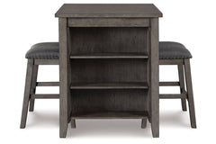Caitbrook Counter Height Dining Table and Bar Stools (Set of 3) - D388-113