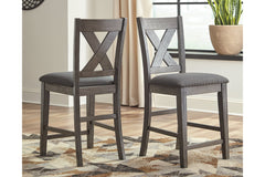 Caitbrook Counter Height Upholstered Bar Stool - D388-124