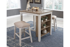 Skempton Counter Height Dining Table and Bar Stools (Set of 3) - D394-113