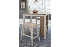 Skempton Counter Height Dining Table and Bar Stools (Set of 3) - D394-113
