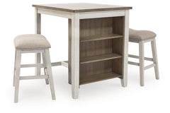 Skempton Counter Height Dining Table and Bar Stools (Set of 3) - D394-113