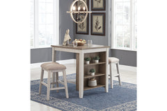 Skempton Counter Height Dining Table and Bar Stools (Set of 3) - D394-113