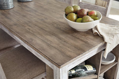 Skempton Counter Height Dining Table and Bar Stools (Set of 3) - D394-113