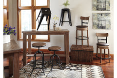 Pinnadel Bar Height Bar Stool - D542-130