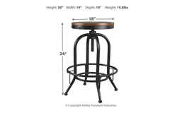 Valebeck Bar Height Bar Stool - D546-230