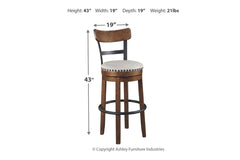 Valebeck Bar Height Bar Stool - D546-430
