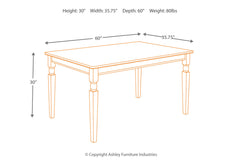 Owingsville Dining Table - D580-25