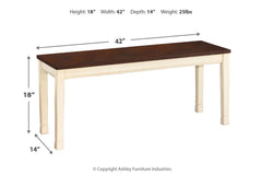 Whitesburg Dining Bench - D583-00